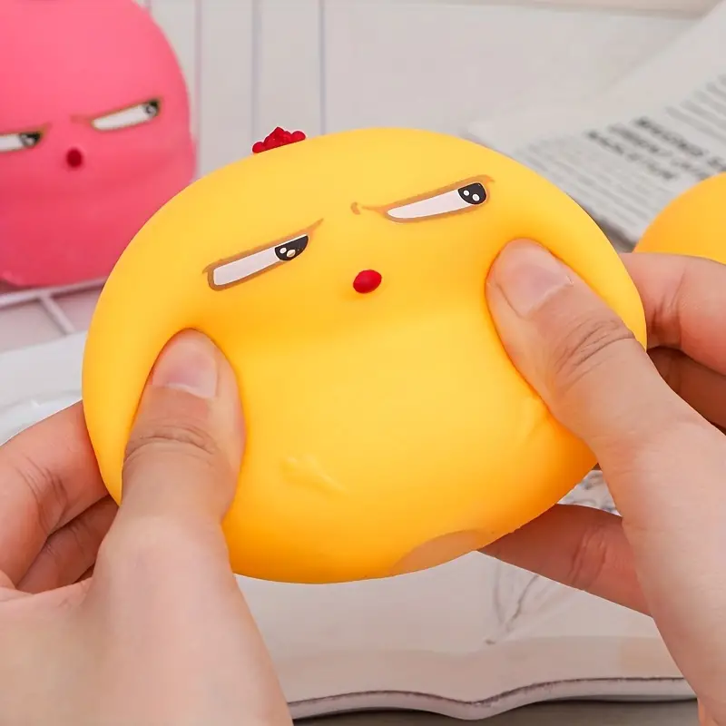 1pc Toys Student Stress Relief, Cartoon Rebound Toys