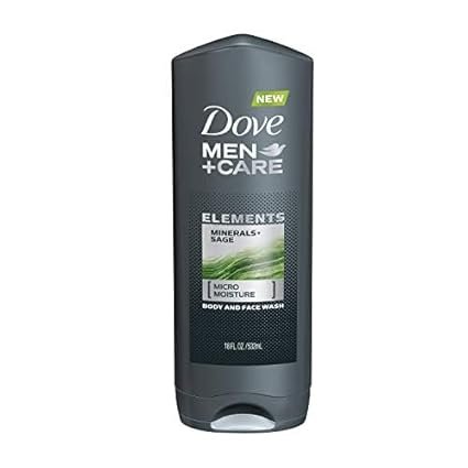 DOVE MEN + CARE Elements Body Wash Mineral+Sage 18 oz Effectively Washes Away Bacteria While Nourish