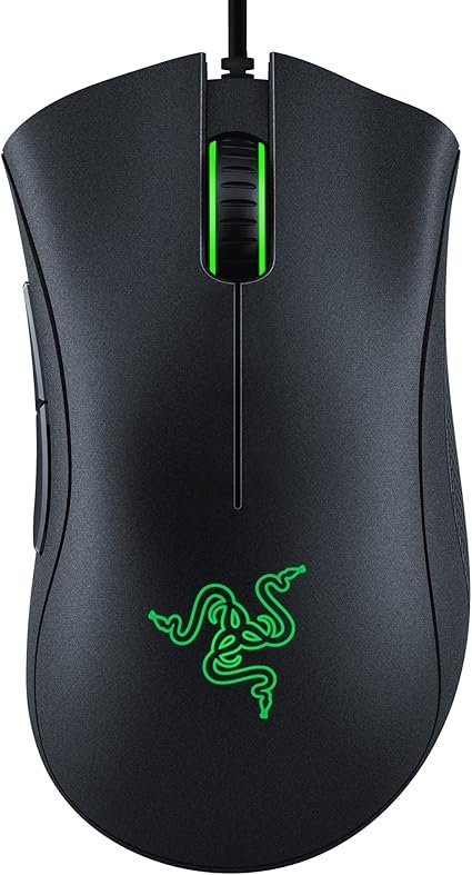 Razer DeathAdder Essential Gaming Mouse: 6400 DPI Optical Sensor - 5 Programmable Buttons - Mechanic
