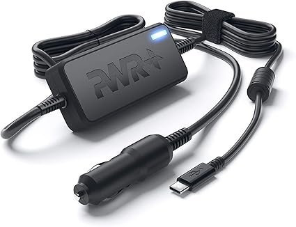 USB-C Laptop CAR Charger Power Adapter: for Dell Latitude Precision XPS Lenovo Yoga Thinkpad MacBook