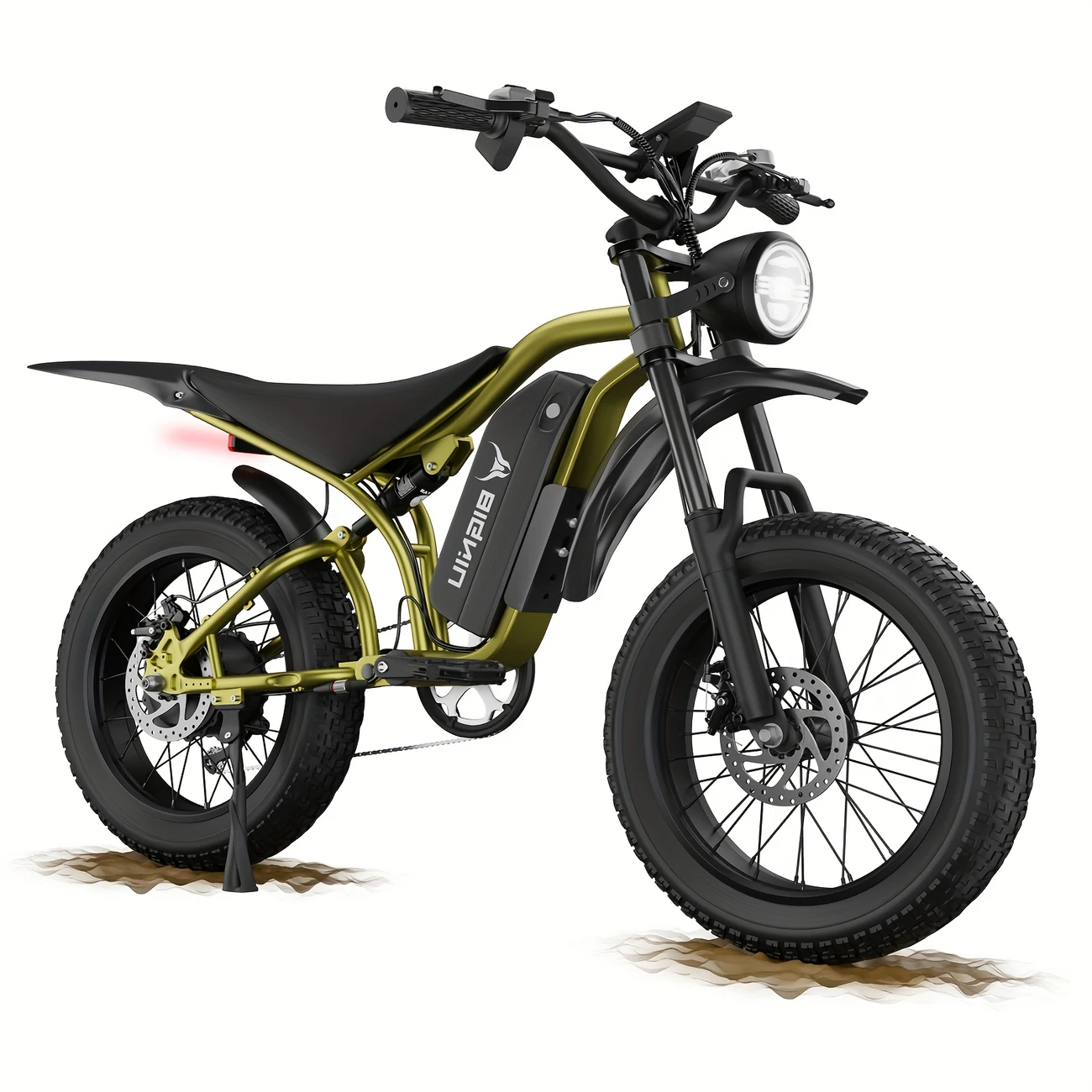 BG-S Electric Bike for Adults – 20"x4.5" Fat Tires, 740W Peak Motor, 48V 15Ah Battery, 7-Speed Gears