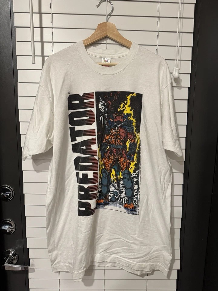 Vintage XXL Rare 1995 Predator Comic Images Dark Horse Comics Marvel DC T-Shirt