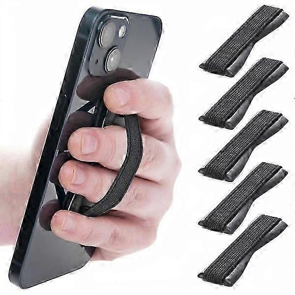 5-Pack - Mobile Holder - Holder for Mobile / Mobile Ring / Grip Black