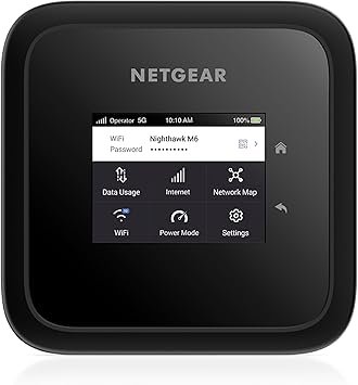 NETGEAR Nighthawk M6 5G Mobile Hotspot, Router with Sim Card Slot, 5G Modem, Portable WiFi Device fo