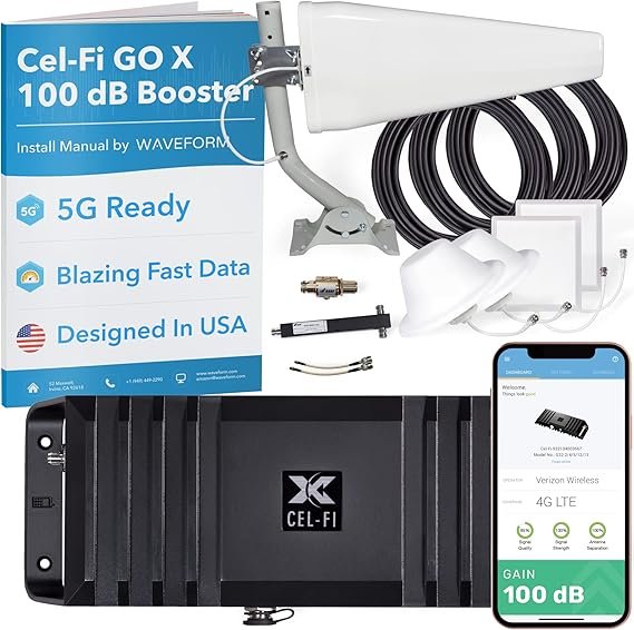 CEL-FI GO X G32 | Cell Phone Booster for Home | 4G, 5G, AT&T, Verizon & T-Mobile | Up to 15,000 Sq F