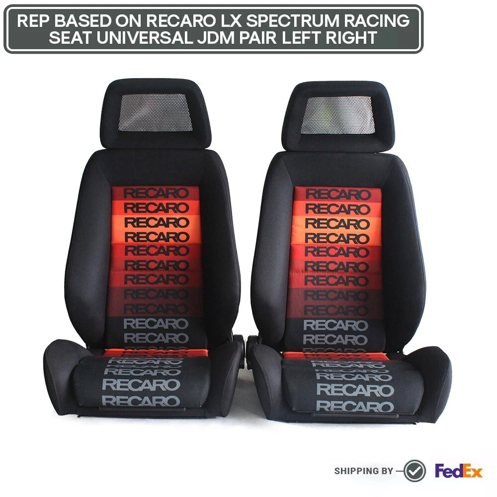 FRONT SEAT JDM PAIR LEFT-RIGHT RECARO LX SLIDER PAIR SPORT RACING