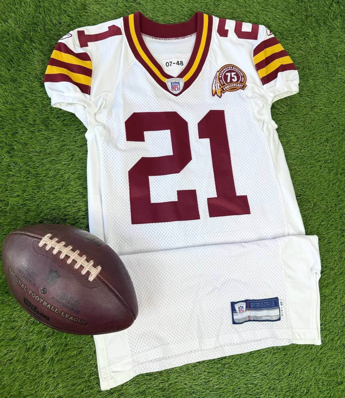 Washington Redskins Sean Taylor Team Issued Authentic Throwback Game Cut Jersey
