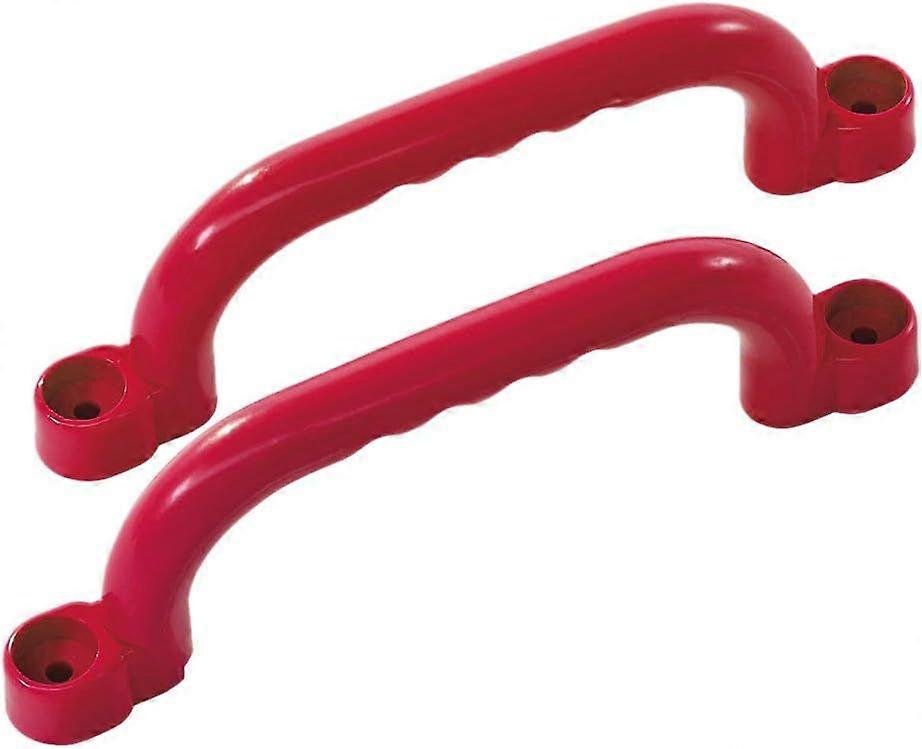 Set of 2 Climbing Racks for Kids and AdultsRed, Large Wall Mounted Handles for Indoor and Outdoor - 