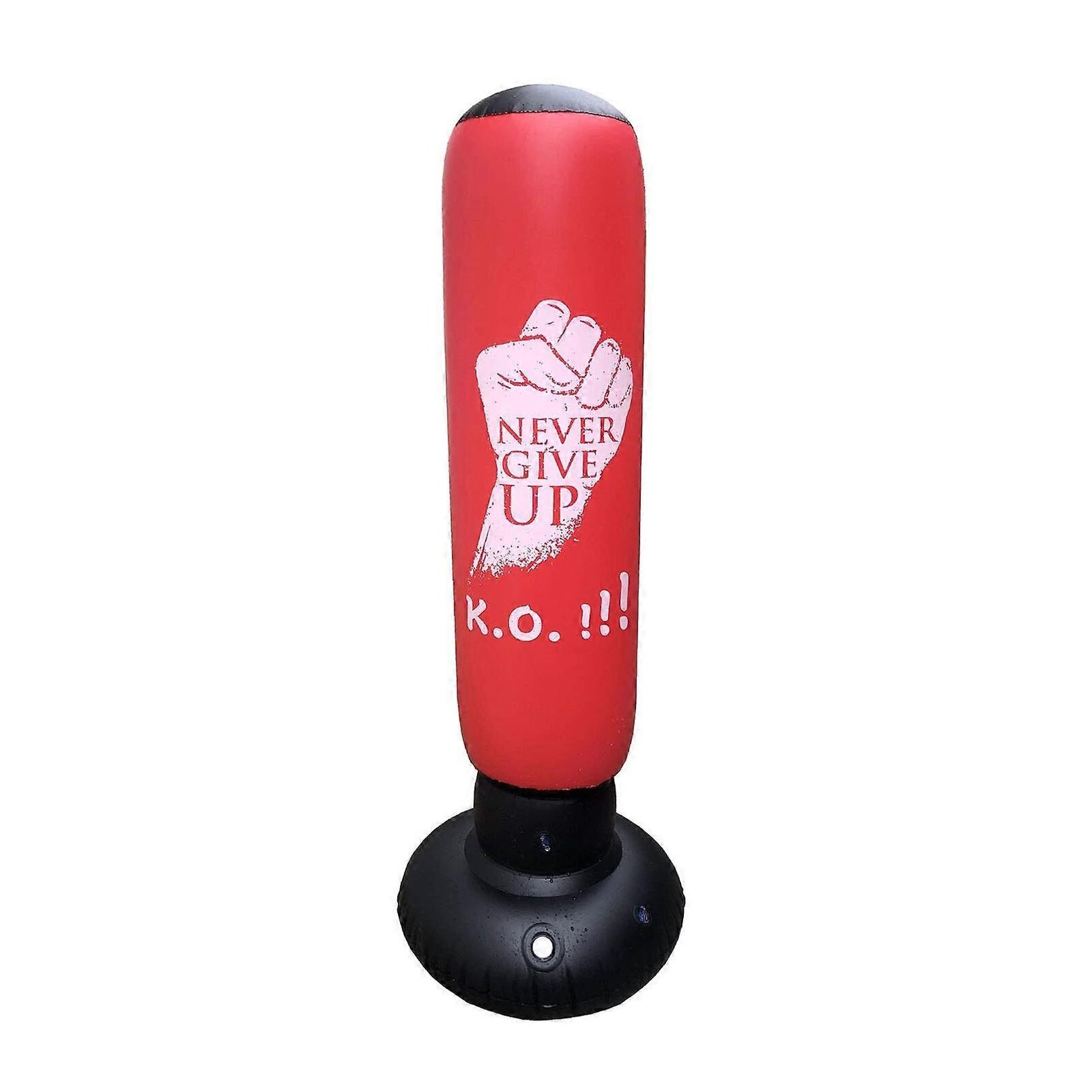 Boxing Stand Punch Bag Inflatable Target Bag for Adults and Children Red